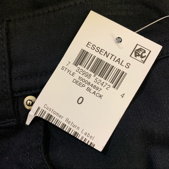 BAR III Skinny High Rise Jeans Pants Deep Black Zip Up 5 Pocket Stretch - Picture 4 of 12